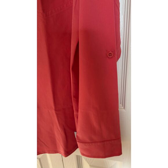 Eddie Bauer Departure shirt size large  NEW with tags attached red/orange - Picture 7 of 9